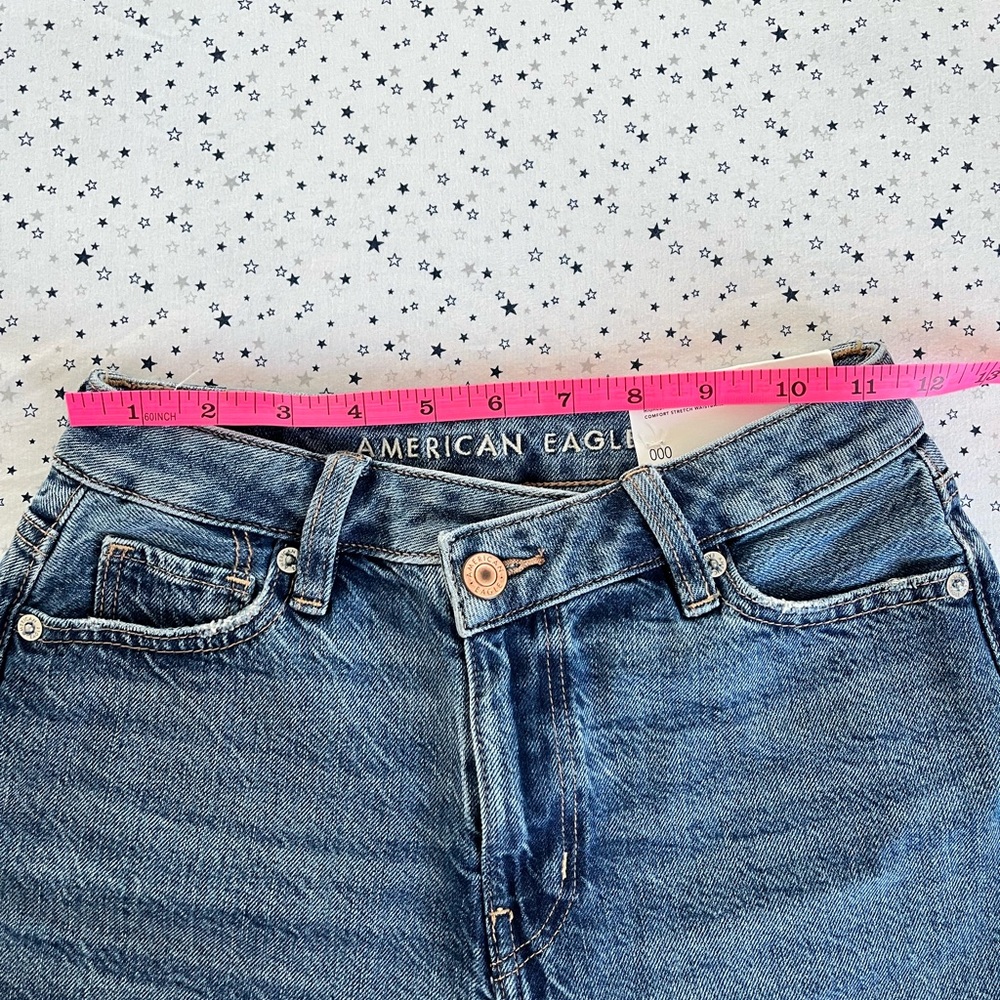 American Eagle Highest Rise Mom Shorts Confort Stretch Waistband - Picture 7 of 13